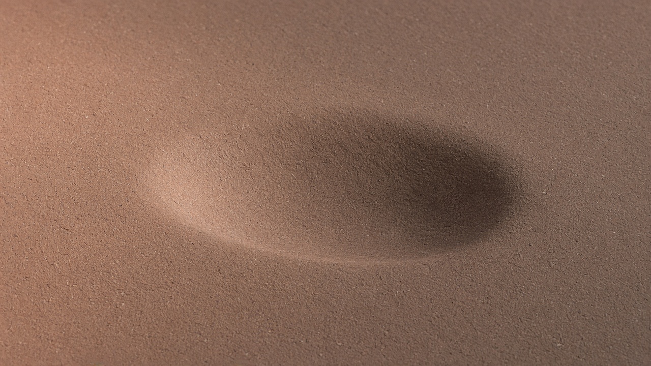 Pressed clay-toned fibre board with a wide shallow depression.